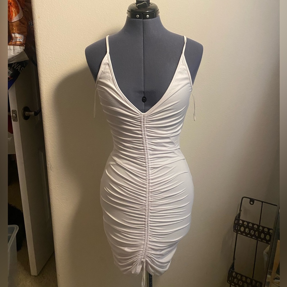 Ruched Body Con Dress